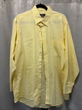 Club Room Yellow Button-Down Shirt 17 32/33